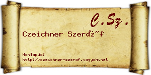 Czeichner Szeráf névjegykártya